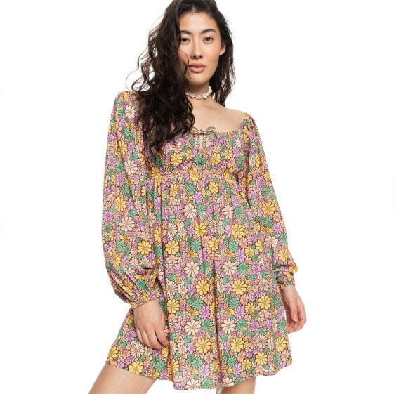 Roxy Coastal Sound Long Sleeve Short Dress