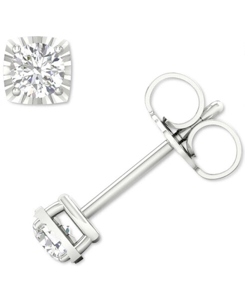 Diamond Enhancer Stud Earrings (1/2 ct. t.w.) in 14k White Gold