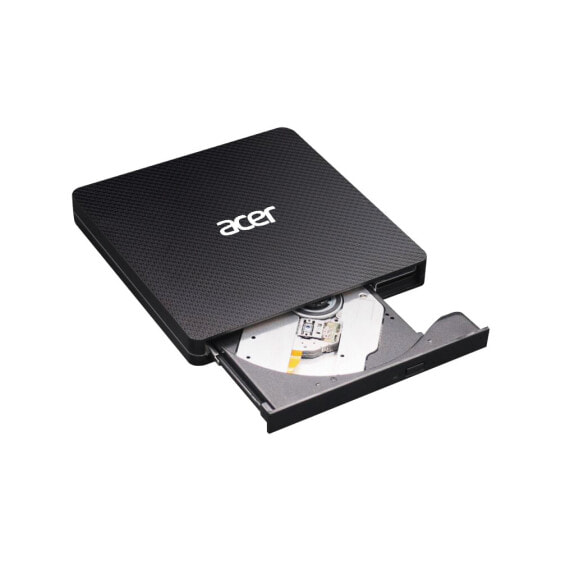 Acer GP.ODD11.001 - Black - Slot - Notebook - DVD±RW - USB 3.2 Gen 1 (3.1 Gen 1) - CD - CD-R - CD-ROM - CD-RW - DVD+R - DVD+RW - DVD-R - DVD-ROM