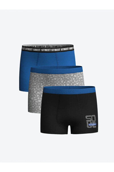 LCW Kids Baskılı Erkek Çocuk Boxer 3'lü