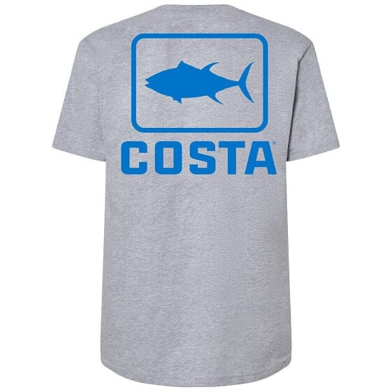 40% Off Costa Del Mar Emblem Waves Tuna Short Sleeve Fishing T-shirt | Gray