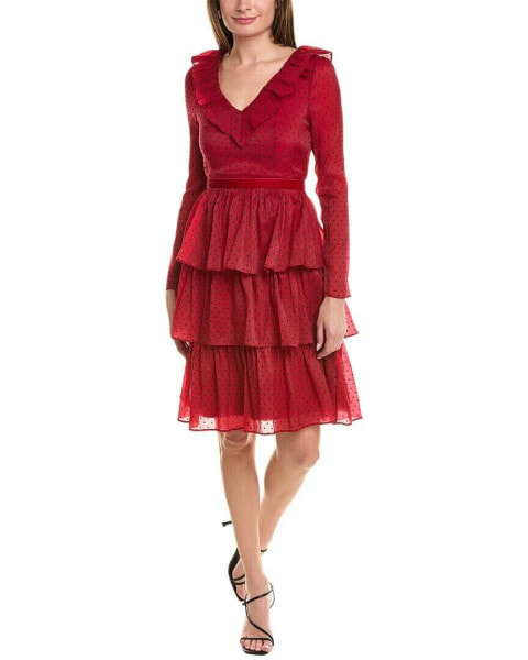Платье Rachel Parcell Ruffle Tiered Midi Dress