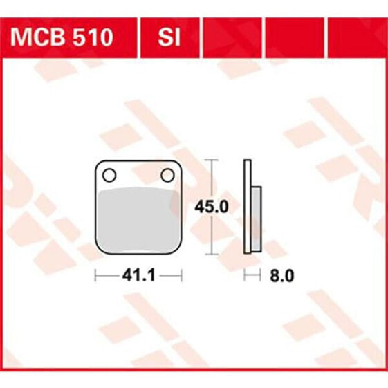 Запчасти TRW для передних тормозов HONDA ATC 250 R 81 Sintered