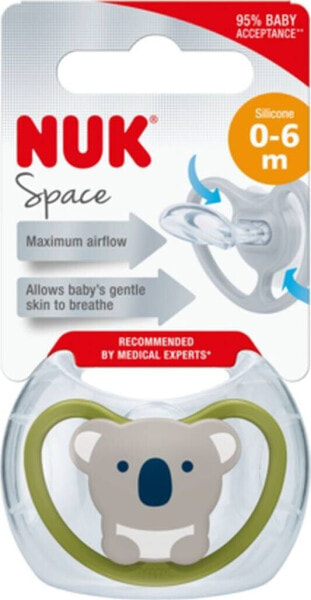 NUK Smoczek silikonowy Space 0-6 m-cy