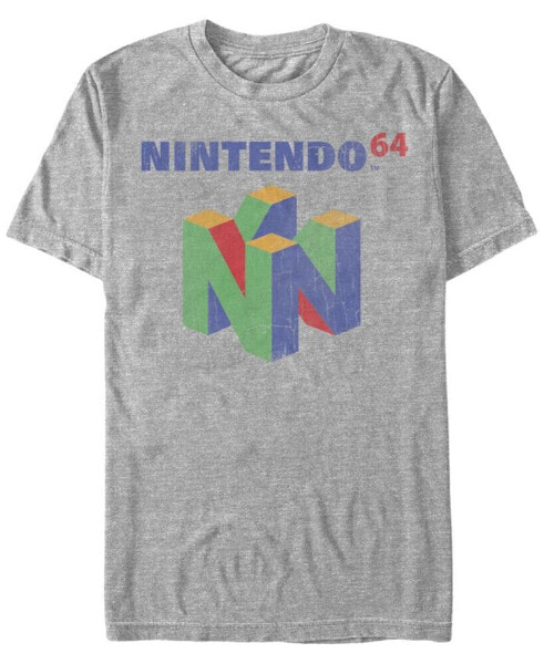 Nintendo Men's 64 Console Logo Short Sleeve T-Shirt