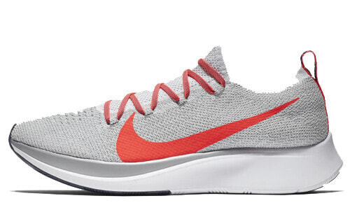 Кроссовки Nike Zoom Fly 1 Flyknit Pure Platinum Bright Crimson AR4561-044