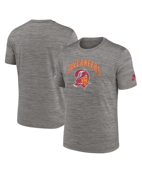 Men's Heather Charcoal Tampa Bay Buccaneers Throwback Sideline Performance T-shirt