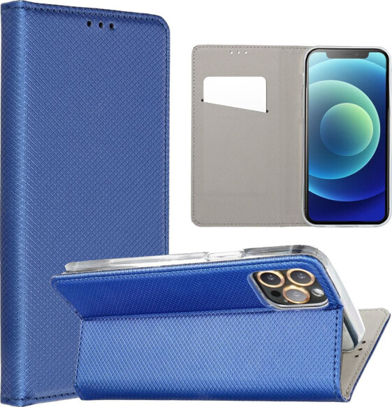 Kabura Smart Case book do SAMSUNG S22 granatowy