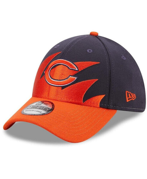 Men's Navy and Orange Chicago Bears Surge 39THIRTY Flex Hat