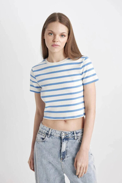 Kadın T-shirt A7646ax/be194 Blue