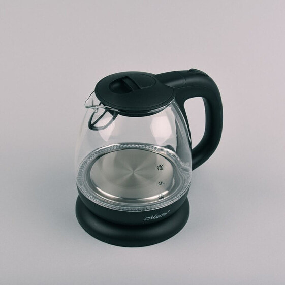 Электрический чайник Feel-Maestro MR-055 черный стеклянный 1100 Вт 1 л