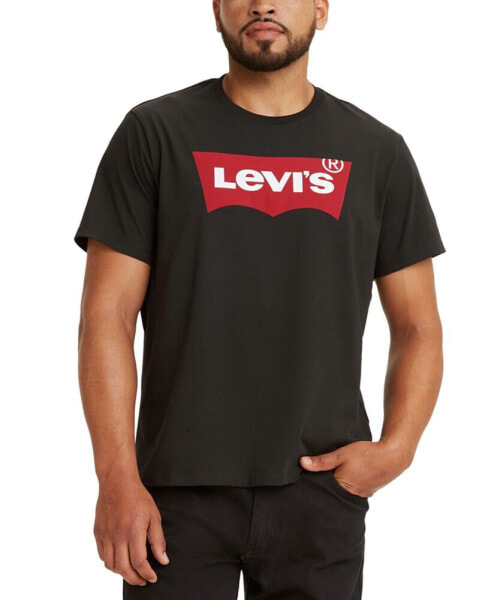 Men's Graphic Logo Batwing Short Sleeve T-shirt