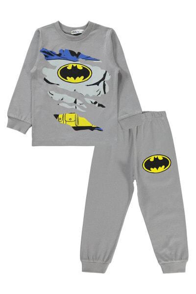 Erkek Çocuk Pijama Takımı 2-5 Yaş Gri