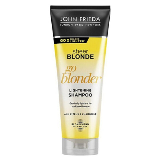 John Frieda Sheer Blonde Lightening Shampoo Осветляющий шампунь с экстрактами ромашки и цитрусов 250 мл