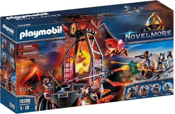 PLAYMOBIL Novelmore 70390 Lava Mine, for children aged 4-10 years