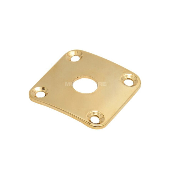 Göldo JLP0G 4-Hole Curved Jack Plate for Les Paul (Gold)