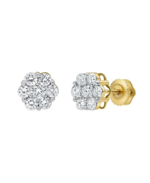 Серьги LuvMyJewelry Iconic Cluster Diamond