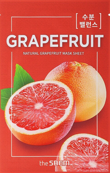 Tuchmaske für das Gesicht mit Grapefruitextrakt