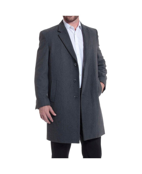Luke Wool Mens Tailored 37" Walker Jacket Top Coat Car Coat Overcoat