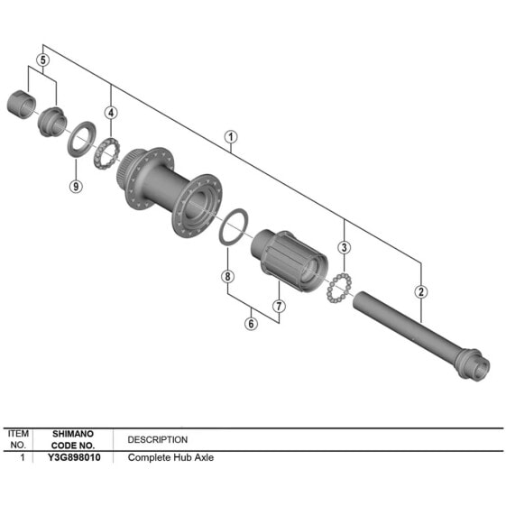 Задняя ось для велосипеда Shimano Tiagra FH-RS470