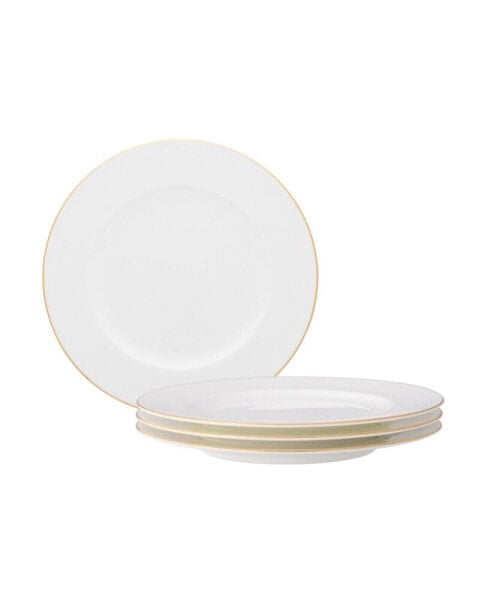 Accompanist Set of 4 Bread Butter and Appetizer Plates, Service For 4