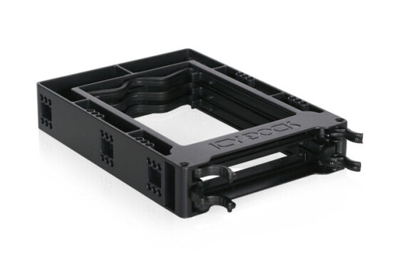 Icy Dock EZ-FIT Trio - 8.89 cm (3.5") - Carrier panel - 2.5" - Serial ATA - Black - Plastic