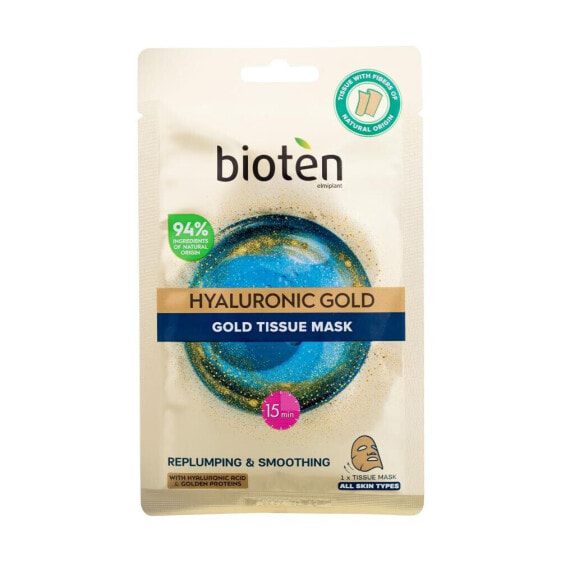 Bioten Hyaluronic Gold Tissue Mask 25 ml gesichtsmaske Feine Linien & Falten für Frauen