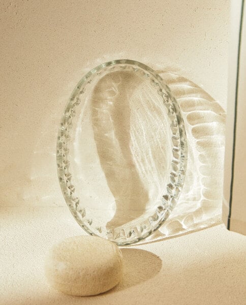 Мыльница стеклянная ZARAHOME Oval Glass soap dish