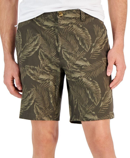 Men's Lena Leaf Print 9" Shorts, Created for Macy's