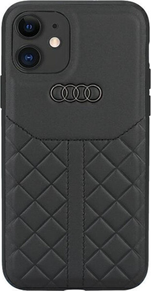 Audi Audi Genuine Leather iPhone 11 / Xr 6.1" czarny/black hardcase AU-TPUPCIP11R-Q8/D1-BK