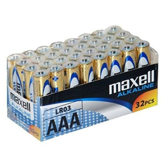 Щелочные батарейки Maxell MX-LR03 AAA 32 LR03 AAA 1.5V (32 pcs) 1,5 V