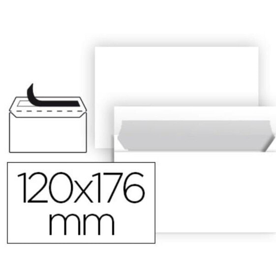 Конверты бумажные белые Liderpapel SB86 110 x 220 мм (25 штук)