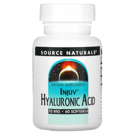 Source Naturals, Injuv, гиалуроновая кислота, 70 мг, 60 мягких таблеток