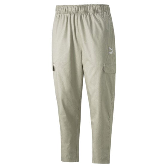 Puma Classics Woven Pants Mens Beige Casual Athletic Bottoms 53560568