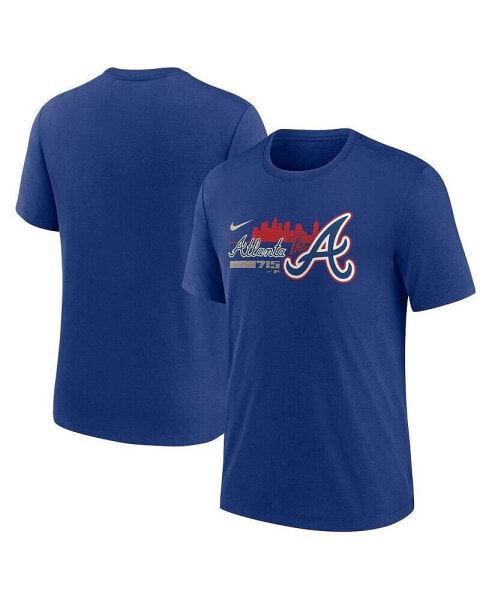 Men's Royal Atlanta Braves 2023 City Connect Tri-Blend T-shirt
