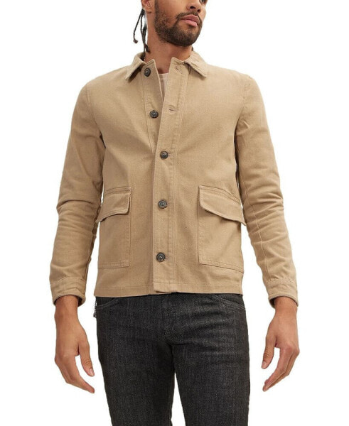 Куртка RON TOMSON мужская хлопковая с асимметричными кнопками
