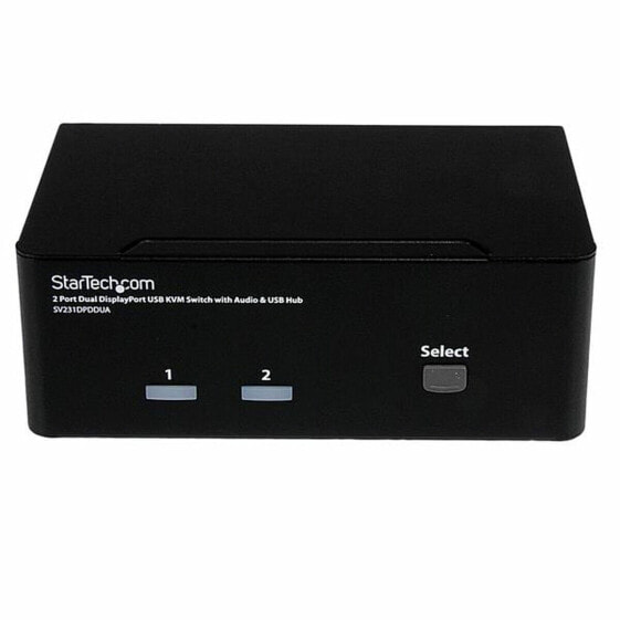 Коммутатор KVM с 2 портами Startech SV231DPDDUA Чёрный