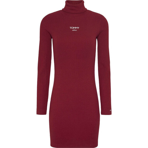 TOMMY JEANS Turtle Ess Logo Long Sleeve Dress