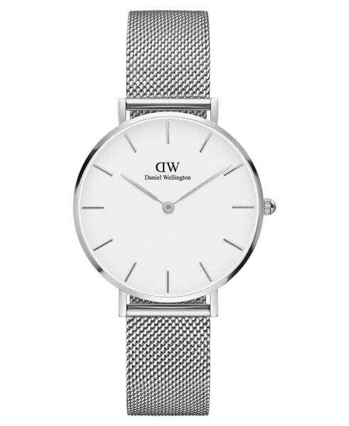 Women's Petite Sterling Silver-Tone Stainless Steel Watch 32mm