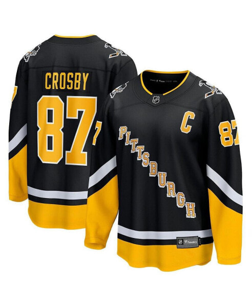 Men's Sidney Crosby Black Pittsburgh Penguins 2021/22 Alternate Premier Breakaway Player Jersey