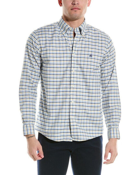 Худи Brooks Brothers Рубашка с простой клетчатой тканью В офисный стиле Men's
