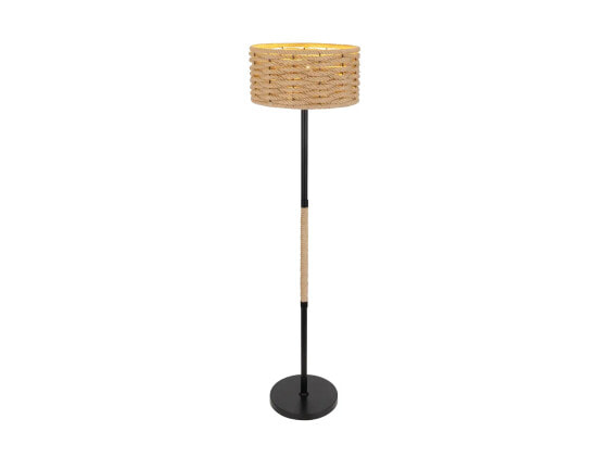 Напольный светильник MeineWunschleuchte Stehlampe dimmbar Boho Seillampe Korb