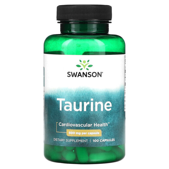 Аминокислоты Swanson Taurine, 500 мг, 100 капсул
