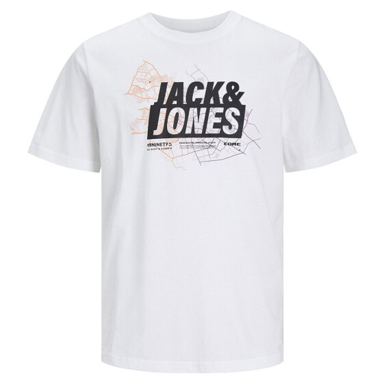 JACK & JONES Map Logo short sleeve T-shirt