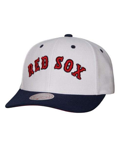 Men's White Boston Red Sox Cooperstown Collection Pro Crown Snapback Hat