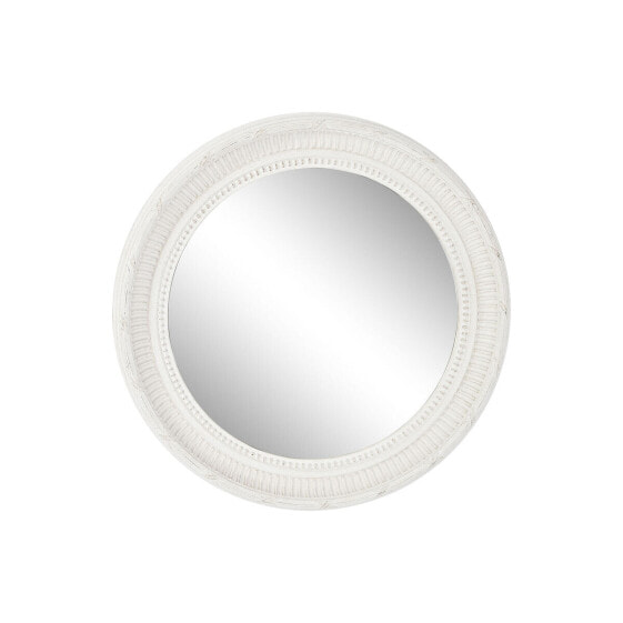 Зеркало настенное Home ESPRIT Белое Деревянное 66 x 5 x 66 см