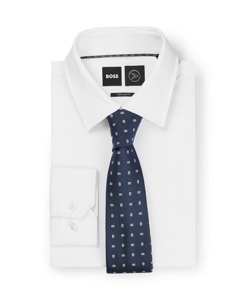 Men's Silk-Blend Micro Pattern Tie