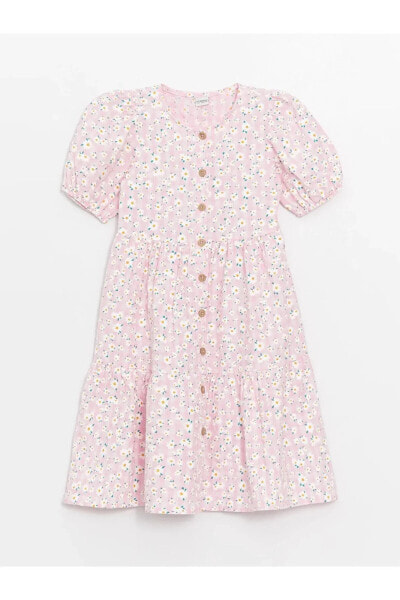 Платье для малышей LC WAIKIKI Цветочное с горловиной