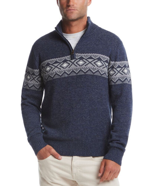 Men's Southwest Quarter-Zip Sweater