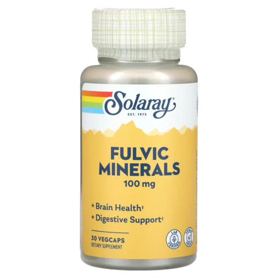 Fulvic Minerals, 100 mg, 30 VegCaps